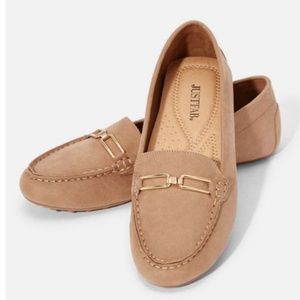 NWT JustFab tan women's loafers